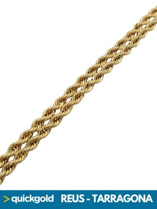 035-1116 PULSERA ORO 18K SALOMÓNICA 19 CM
