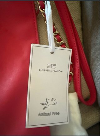 Borsa Elisabetta Franchi fucsia con catena oro