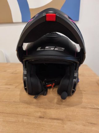 Casco HJC C91 + LS2 Strobe II + Intercomunicadores