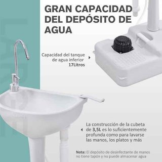 Fregadero Portátil Estación de Lavado