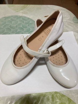 Bailarinas Geox niña blancas Talla 34 !!!