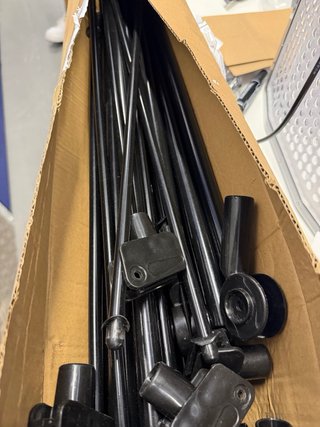 Tendedero Plegable Metálico Negro 180cm