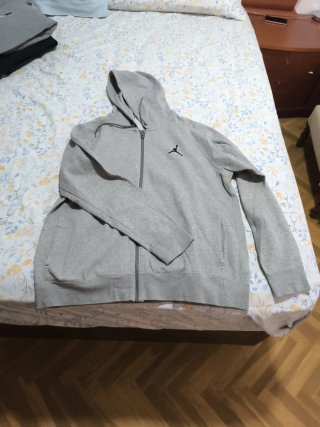 Sudadera Jordan Gris con Cremallera