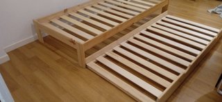 Cama individual con cama supletoria LUFE