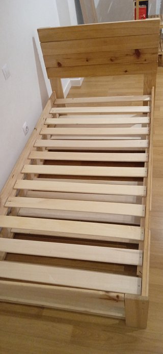 Cama individual con cama supletoria LUFE