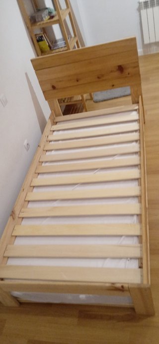 Cama individual con cama supletoria LUFE