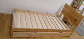 Cama individual con cama supletoria LUFE