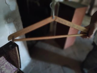 Percha antigua plegable madera