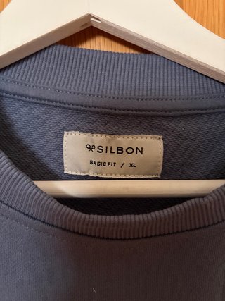 Sudadera Silbon Azul Gris