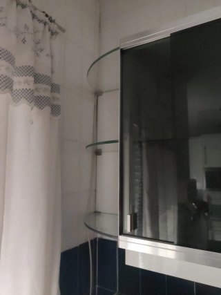 Estantería cocina cristal y metal