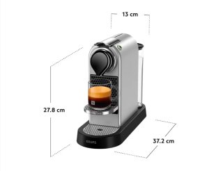 Cafetera Krups Nespresso Plata