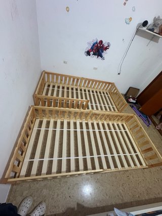 Cama individual madera 90x200