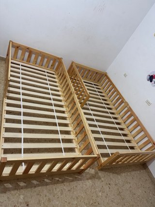 Cama individual madera 90x200