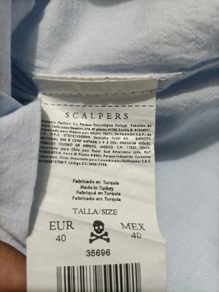 Camisa Scalpers Azul Talla L