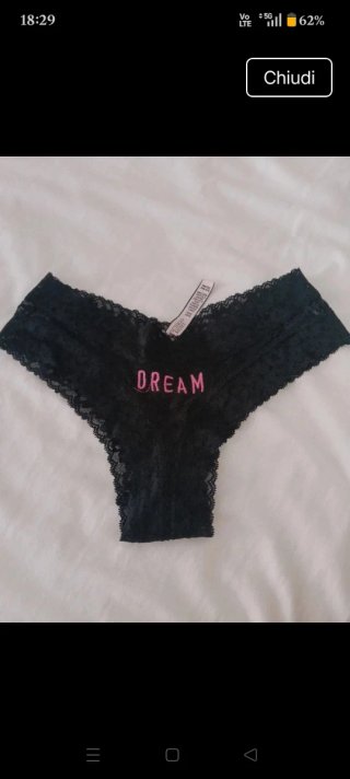 Victoria's Secret slip DREAM nero pizzo