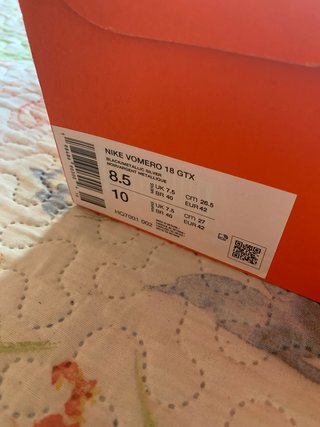 Nike Vomero 18 Gore-Tex "Black White" (T. 42EU)
