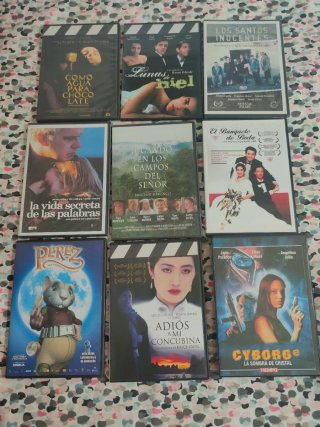 Lote 9 Películas DVD variadas, también por unidad