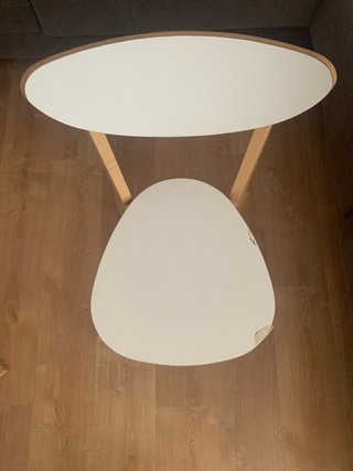 Mesa auxiliar Ikea blanca