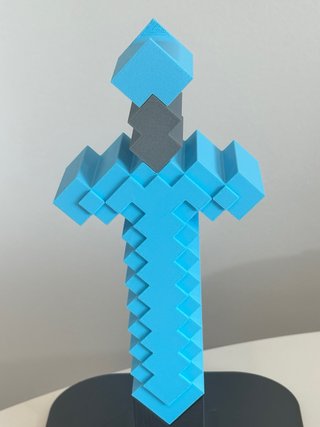 Soporte Auriculares Gamer Minecraft Azul/Negro