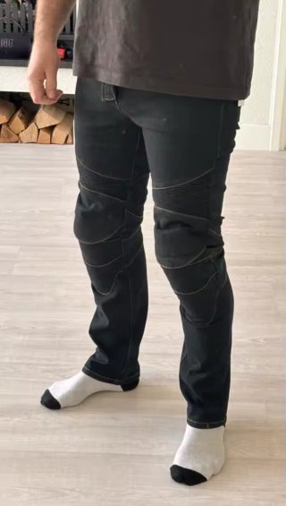 Pantalones Moto Vaqueros Negros