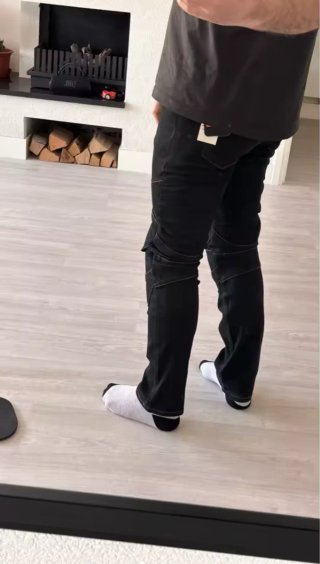 Pantalones Moto Vaqueros Negros
