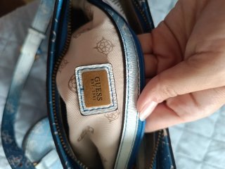 Bolso Guess auténtico degradado azul y blanco