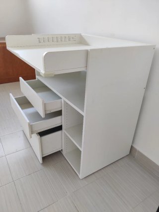 Cambiador-bebés Blanco SMÅSTAD con 3 cajones