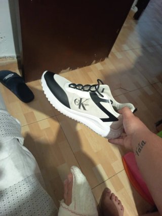Zapatillas Calvin Klein Beige y Negro