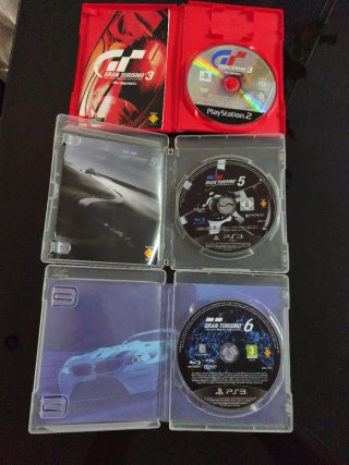 Lote Gran Turismo 3, 5 y 6 PS2/PS3