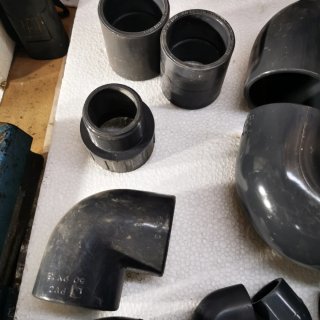 Lote piezas PVC presión varias medidas