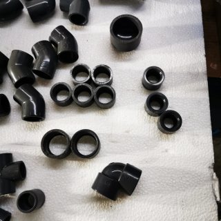 Lote piezas PVC presión varias medidas