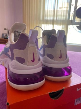 Nike Air Max 270 React Morado Blanco