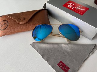 Gafas de sol Ray-Ban Aviator Azul Dorado