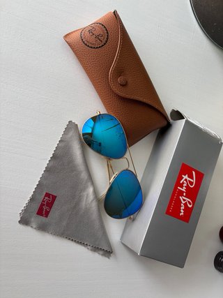 Gafas de sol Ray-Ban Aviator Azul Dorado