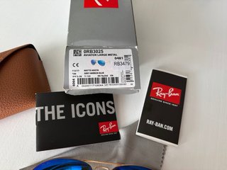 Gafas de sol Ray-Ban Aviator Azul Dorado