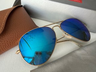 Gafas de sol Ray-Ban Aviator Azul Dorado