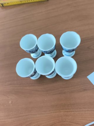 6 Hueveras Hutschenreuther Zwiebelmuster