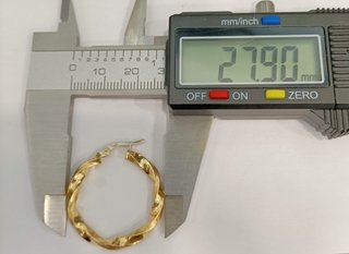 Pendientes Aro Oro 18K 3,38gr