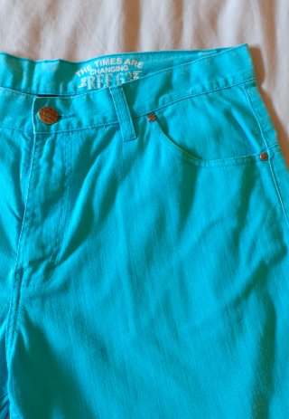 Pantalón Corto Vaquero Azul Celeste