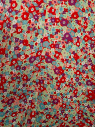Vestido mini flores multicolor