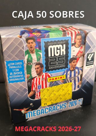 CAJA LIGA MEGACRACKS 50 SOBRES 2026-27!!