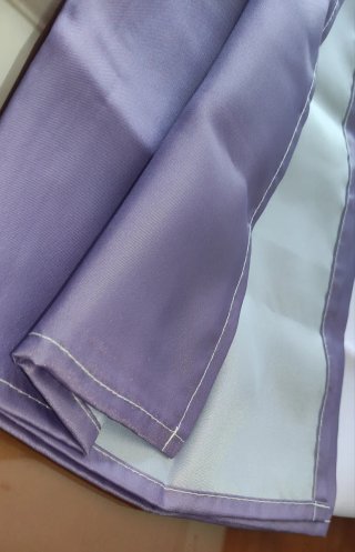 3 Cortinas de Ducha Malva-Violeta-Morado Degradado