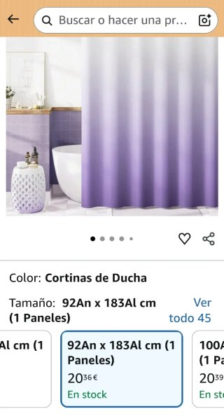 3 Cortinas de Ducha Malva-Violeta-Morado Degradado