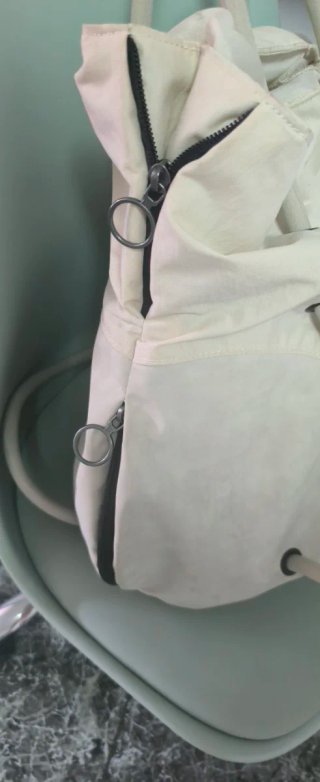 Mochila unisex beige para gimnasio