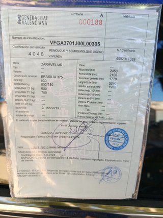 Caravana 750kg