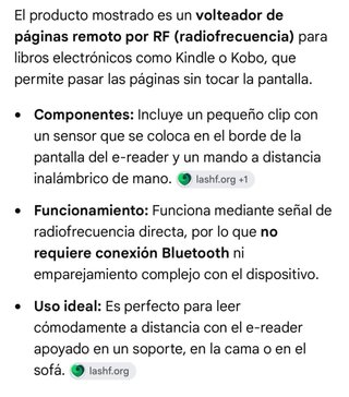 pasapáginas remoto por RF inalámbrico