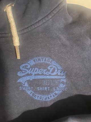 Sudadera Superdry Tokyo Azul Marino Talla XS
