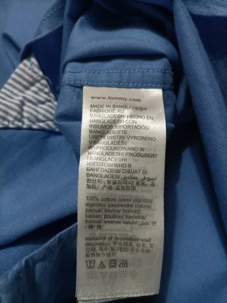 Camisa Tommy Hilfiger Hombre XXXL Azul