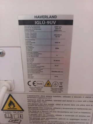 Aire Acondicionado Portátil Haverland Iglú-9UV