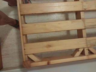 Somier de madera y colchón